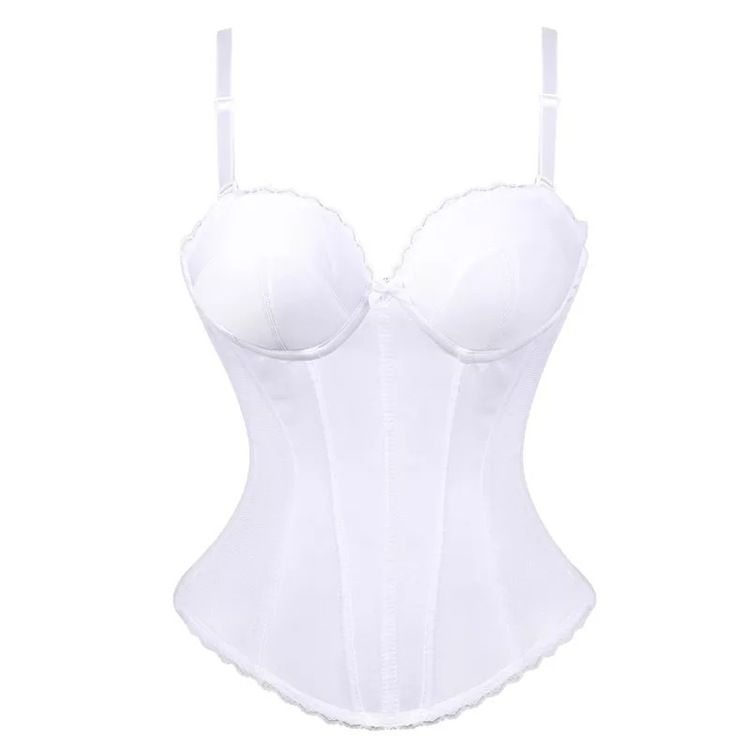 Satin Corsett White