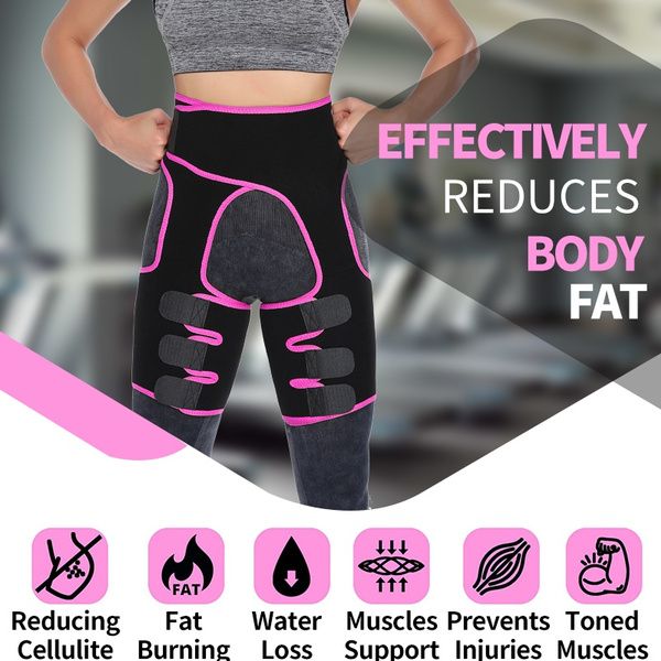 Waist and Legs Neoprene Waisttrainer Black