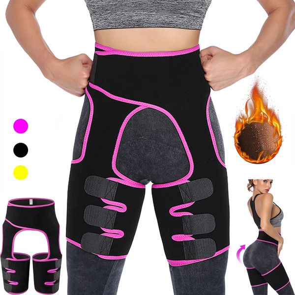Waist and Legs Neoprene Waisttrainer Black