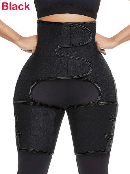 Waist and Legs Neoprene Waisttrainer Black