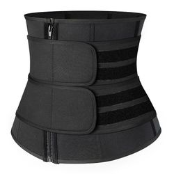 Emory - Unisex Double Velcro Neoprene Shaper Tummy Sweat Waistbelt  9 steelbones