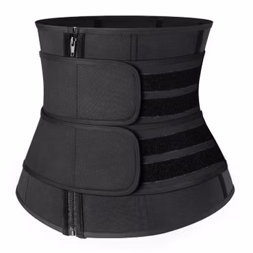 Emory - Unisex Double Velcro Neoprene Shaper Tummy Sweat Waistbelt  9 steelbones
