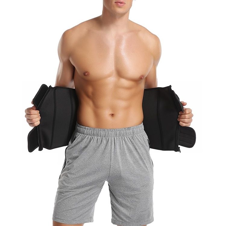 Emory - Unisex Double Velcro Neoprene Shaper Tummy Sweat Waistbelt  9 steelbones