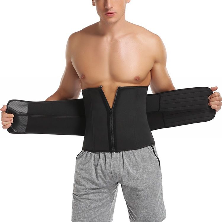Emory - Unisex Double Velcro Neoprene Shaper Tummy Sweat Waistbelt  9 steelbones
