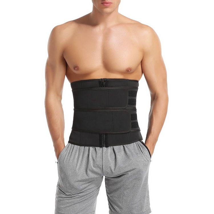 Emory - Unisex Double Velcro Neoprene Shaper Tummy Sweat Waistbelt  9 steelbones