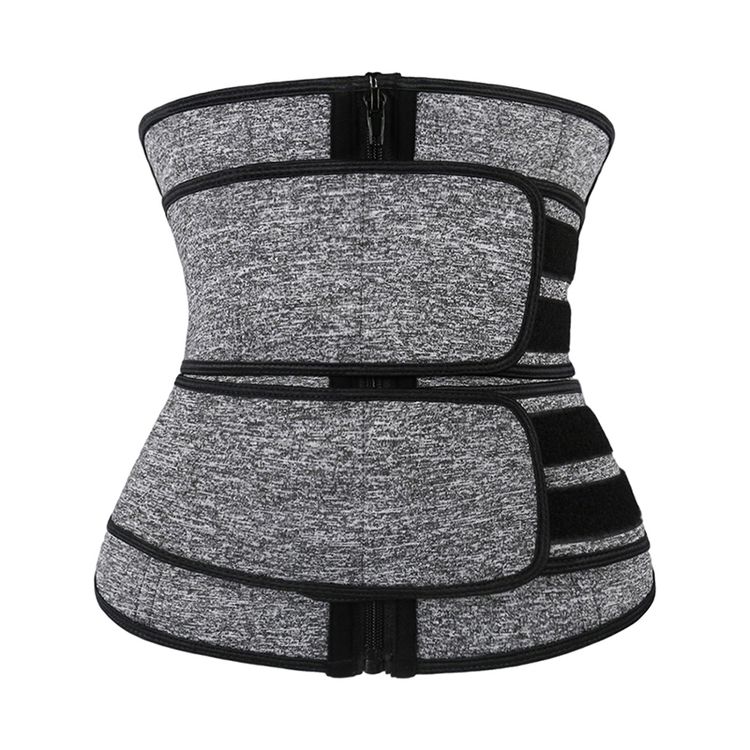 Emory - Unisex Double Velcro Neoprene Shaper Tummy Sweat Waistbelt  9 steelbones