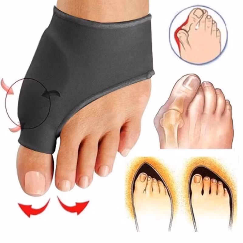 Hallux valgus Strumpa Svart