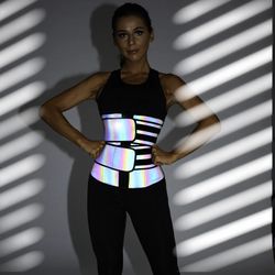 Emory - Unisex Double Velcro Neoprene Shaper Tummy Sweat Waistbelt  9 steelbones