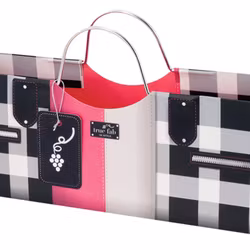 PURSE BAG FASHIONISTA Presentväska till flaskan i papper med metallhantag