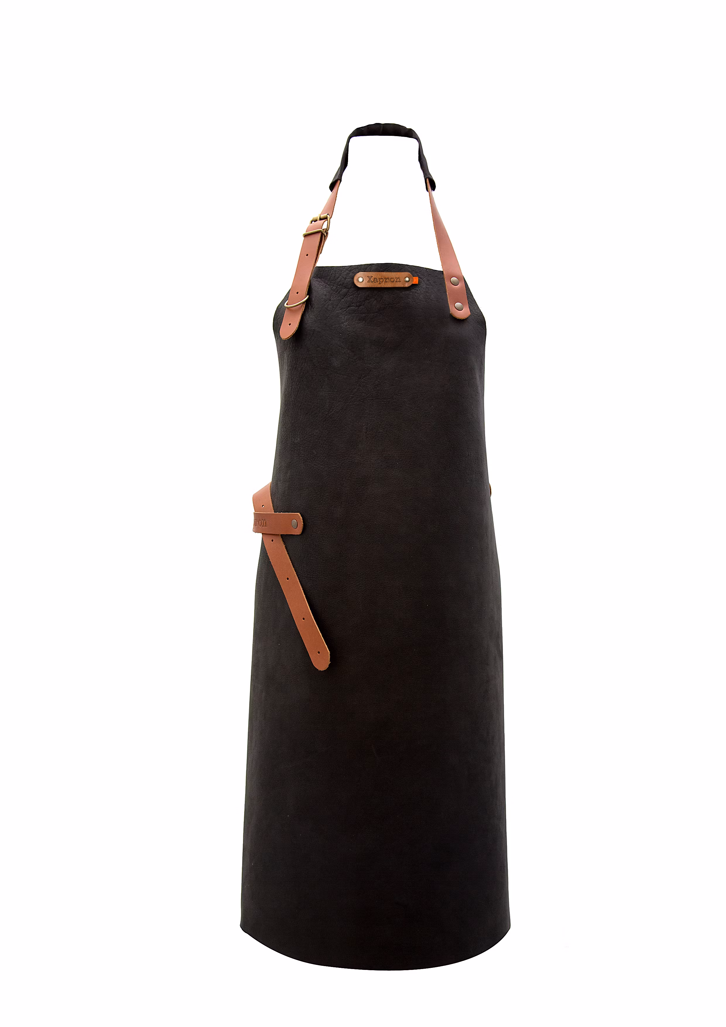 Skinnförkläde UTAH BLACK