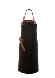 Skinnförkläde UTAH BLACK