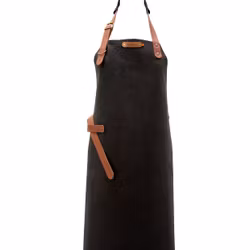Skinnförkläde UTAH BLACK