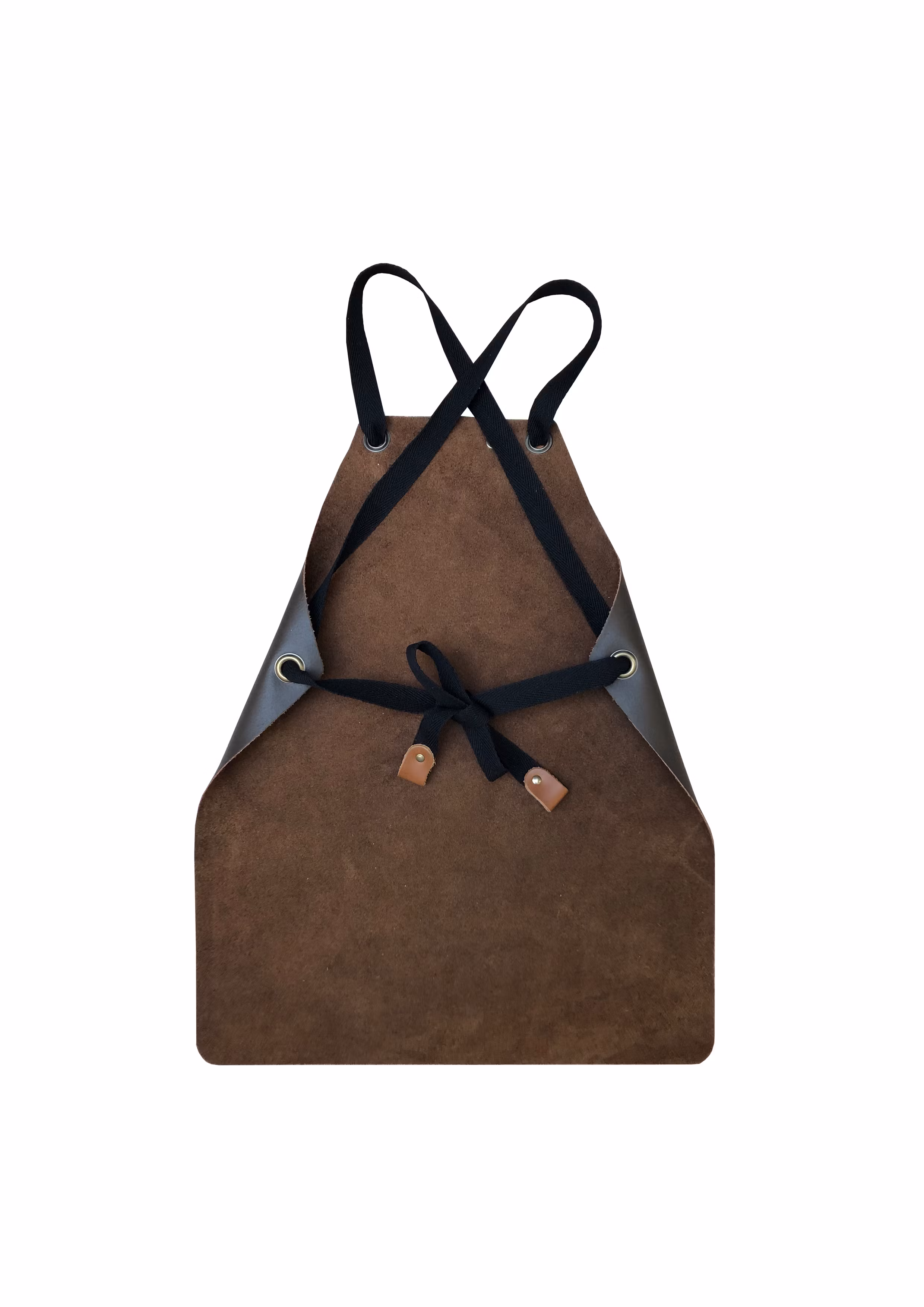 Skinnförkläde KIDS APRON BROWN