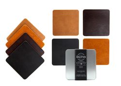 Glasunderlägg CUBA COASTERS 4 PCS BLACK