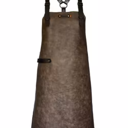 Skinnförkläde ATLANTA SHOULDER TAUPE 82 cm