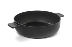 Svart Gryta Låg 28 cm