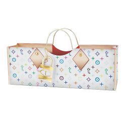 PURSE BAG Colorful Truey Presentväska till flaskan i papper med metallhantag