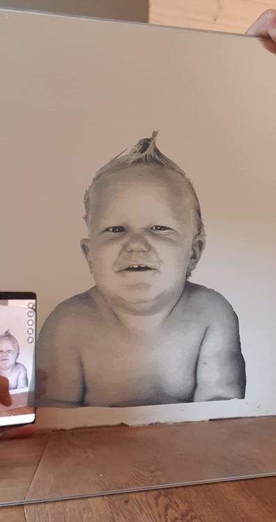 Spegel med Fotografi