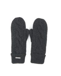 Tumvantar Stickade m Fleece Foder, Mörkgrå