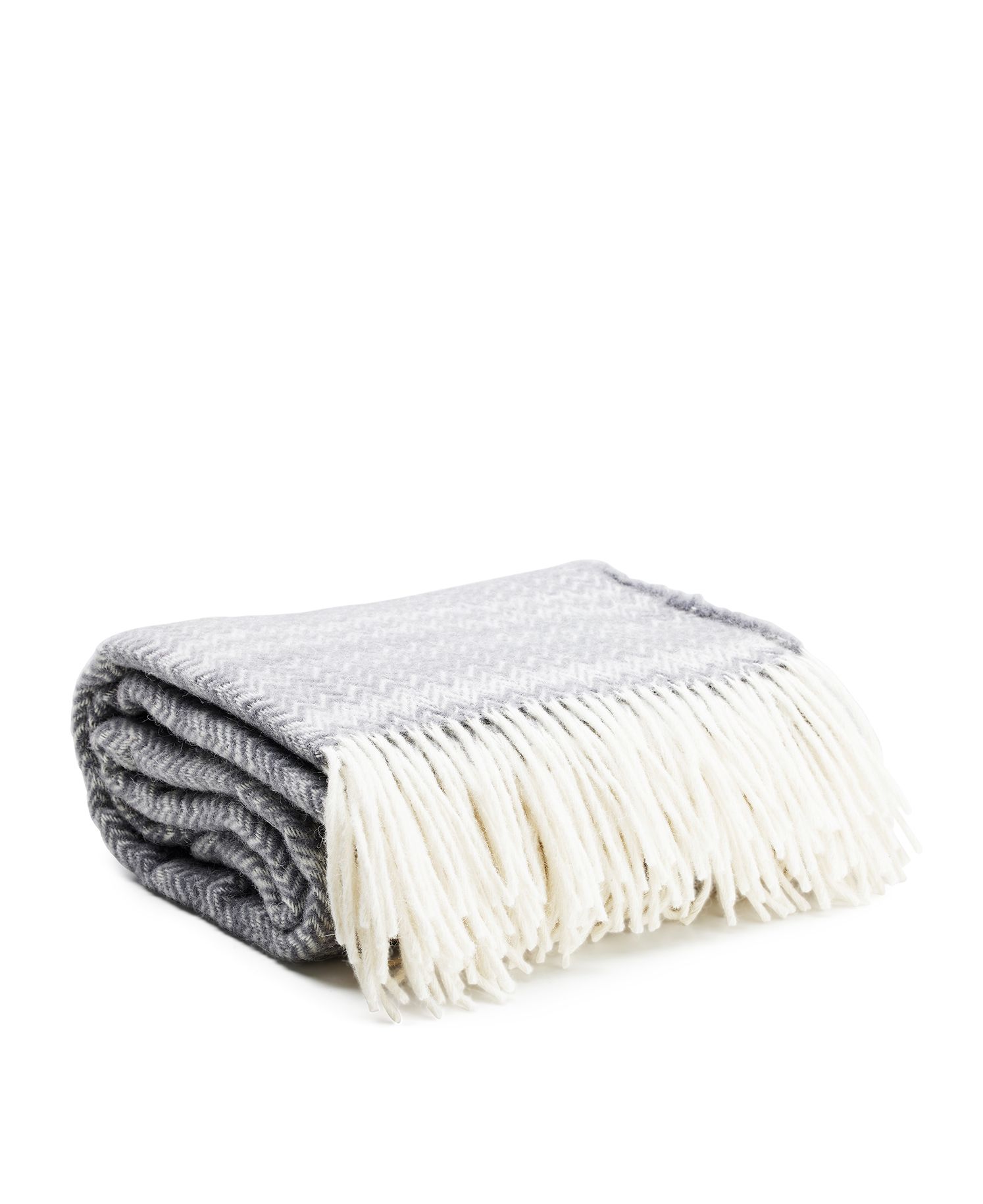 Ullpläd Woven 130 x 170cm, Grey