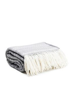 Ullpläd Woven 130 x 170cm, Grey