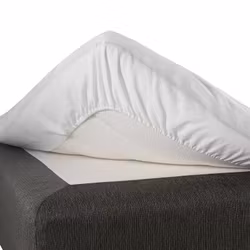 Dra-på-Lakan Vit Dubbelsäng Extra Stor B210xL210cm