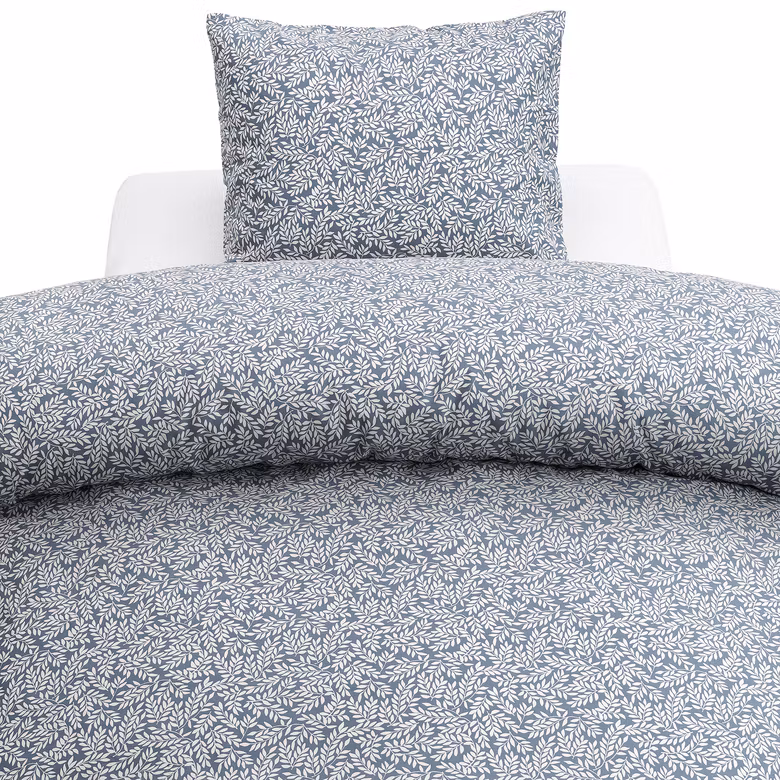 Påslakanset 2-dels Charme Cotton, Duvblå