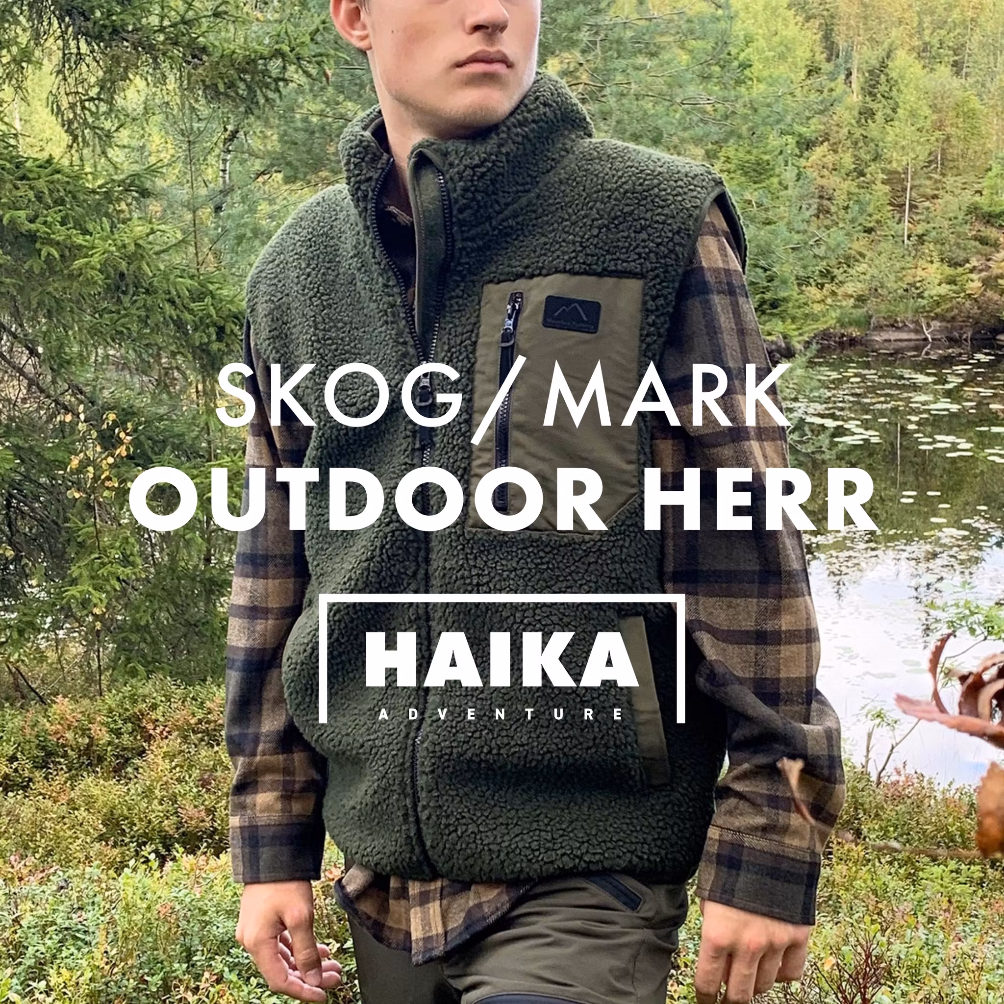 Pile Väst Foggia Herr – Skogsgrön