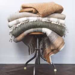 Ullpläd 130 x 170cm - Multi Randig