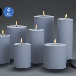 Utomhus LED-Ljuspaket - Isblå inklusive Fjärrkontroll Set av 7