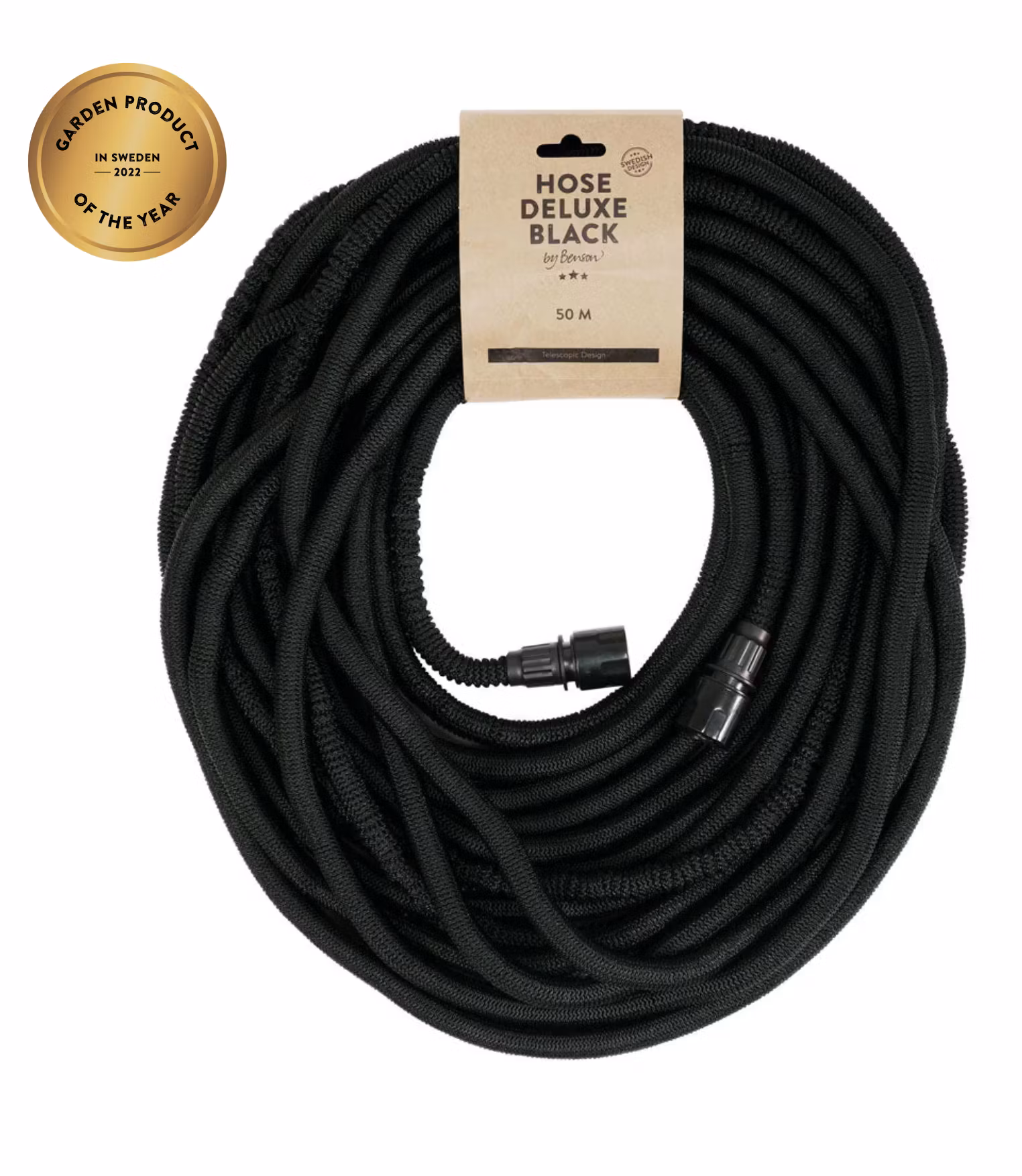 Vattenslang Deluxe, By Benson 15m/25m/50m - Black