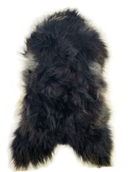 Fårfäll Luxury Black/White 1015, Storlek 100x120cm