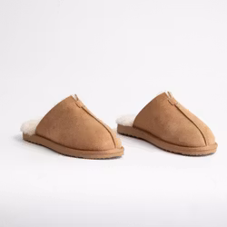 STAVANGER Fårskinnstofflor Herr, Beige