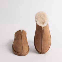 STAVANGER Fårskinnstofflor Herr, Beige