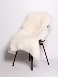 Fårfäll Shorthair Polar White 1001, Storlek 100x120cm