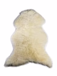 Fårfäll Shorthair Polar White 1001, Storlek 100x120cm