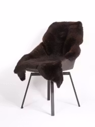 Fårfäll Shorthair Ebony 1002, Storlek 100x120cm