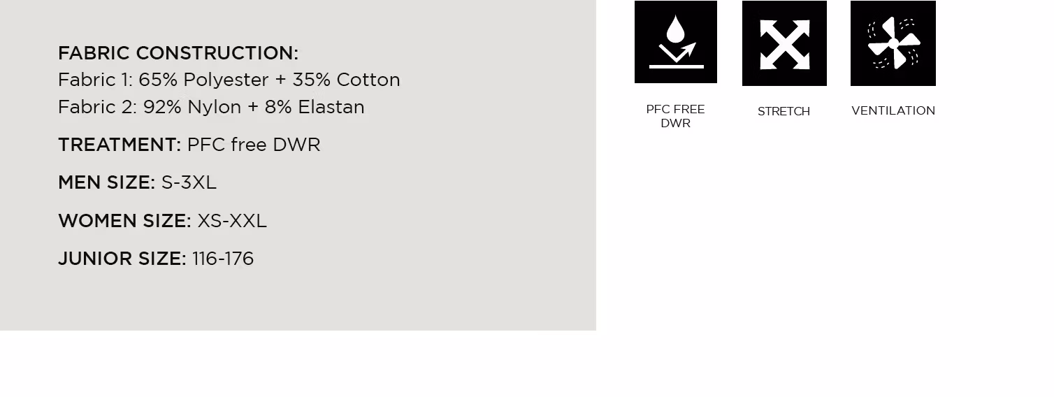 Outdoor Pant STOJBY Dam Black