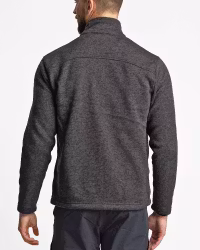 Flatfleece Tröja Herr, True North – Svart (3XL–5XL)