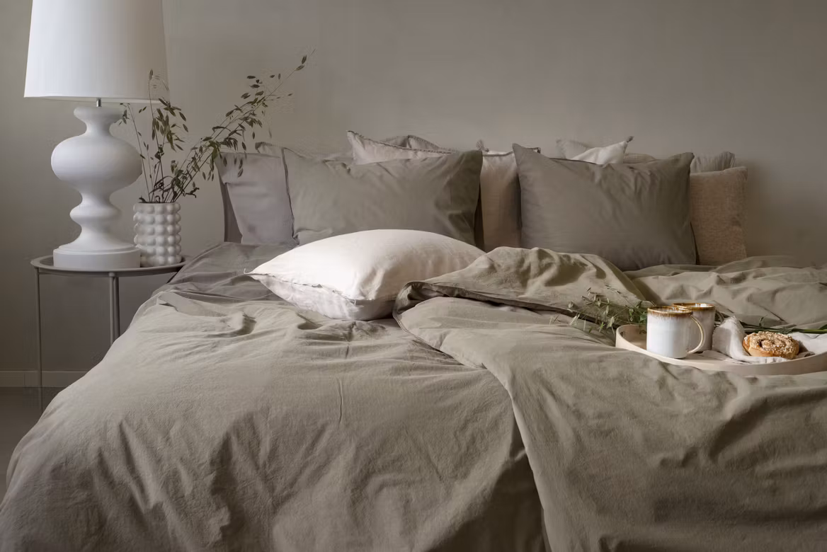 Påslakanset 3 del - Washed Percale, Forest