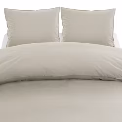 Påslakanset Washed Percale, 3del - Sand