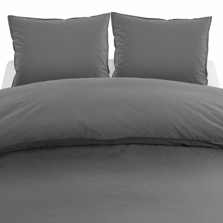 Påslakanset 3 del - Washed Percale, Antracit