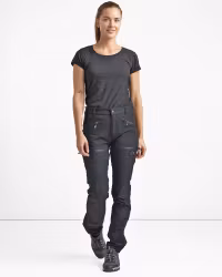 Friluftsbyxa Dam 4-Vägs Stretch – 1D26 Short Fit - Grön