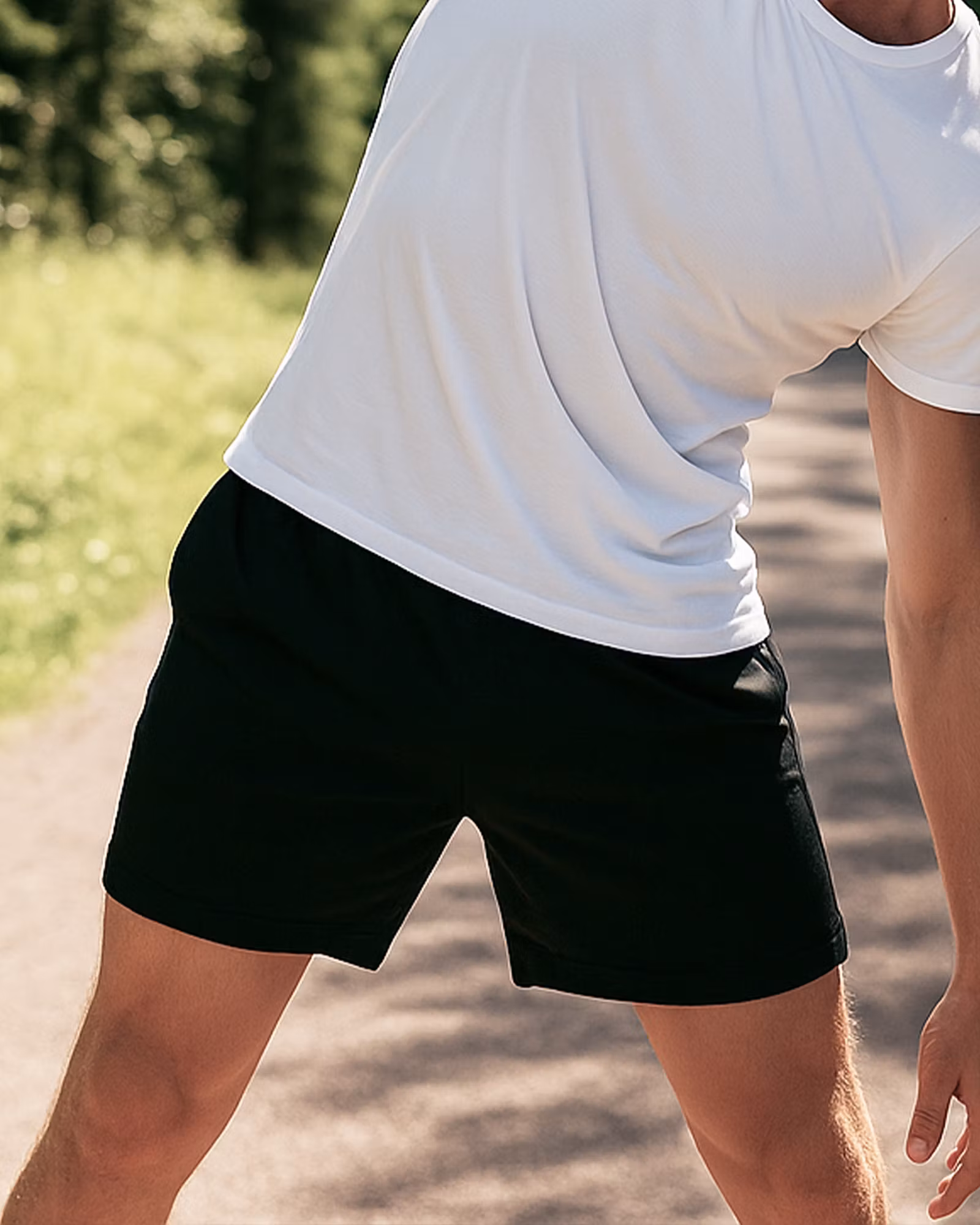 2-in-1 Träningsshorts Herr – Stretchiga med Innershorts – Antracitgrå