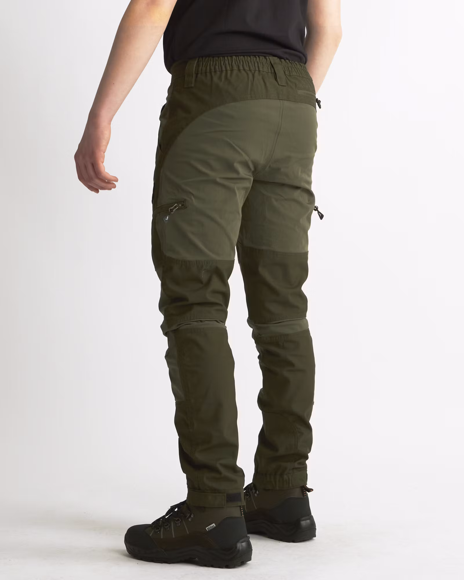 1H24 - Regular Fit Outdoor- & Arbetsbyxa Herr – Duralite & Stretch | Skogsgrön