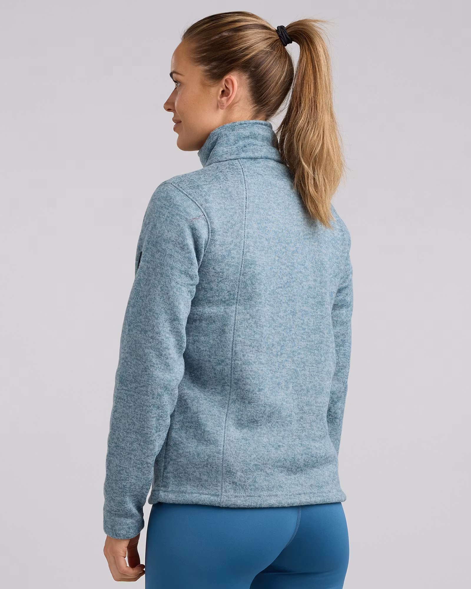 Flatfleece Jacka Dam Stålblå