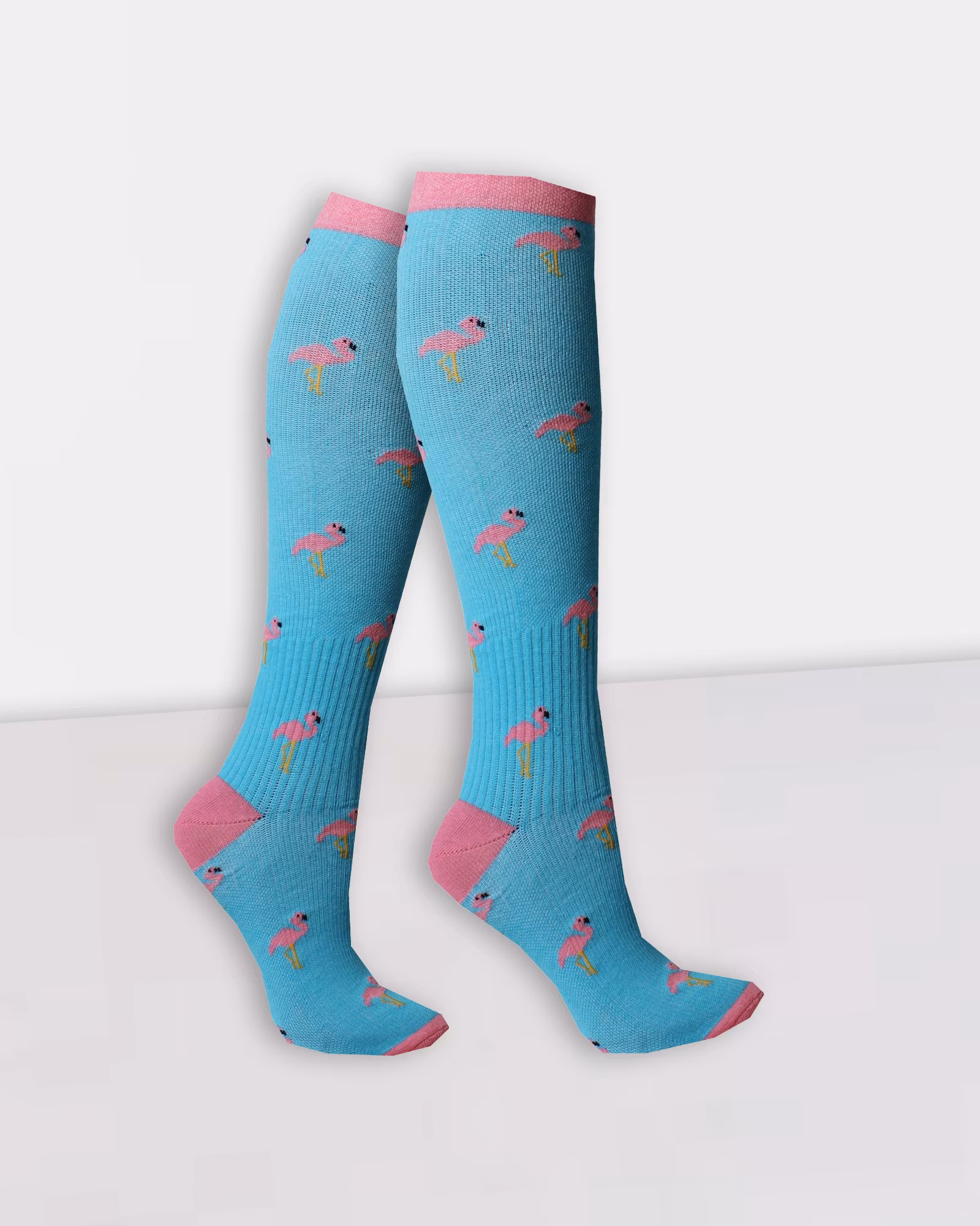 Flamingos Turkos Stödstrumpa 11-14 mmHg Bomull