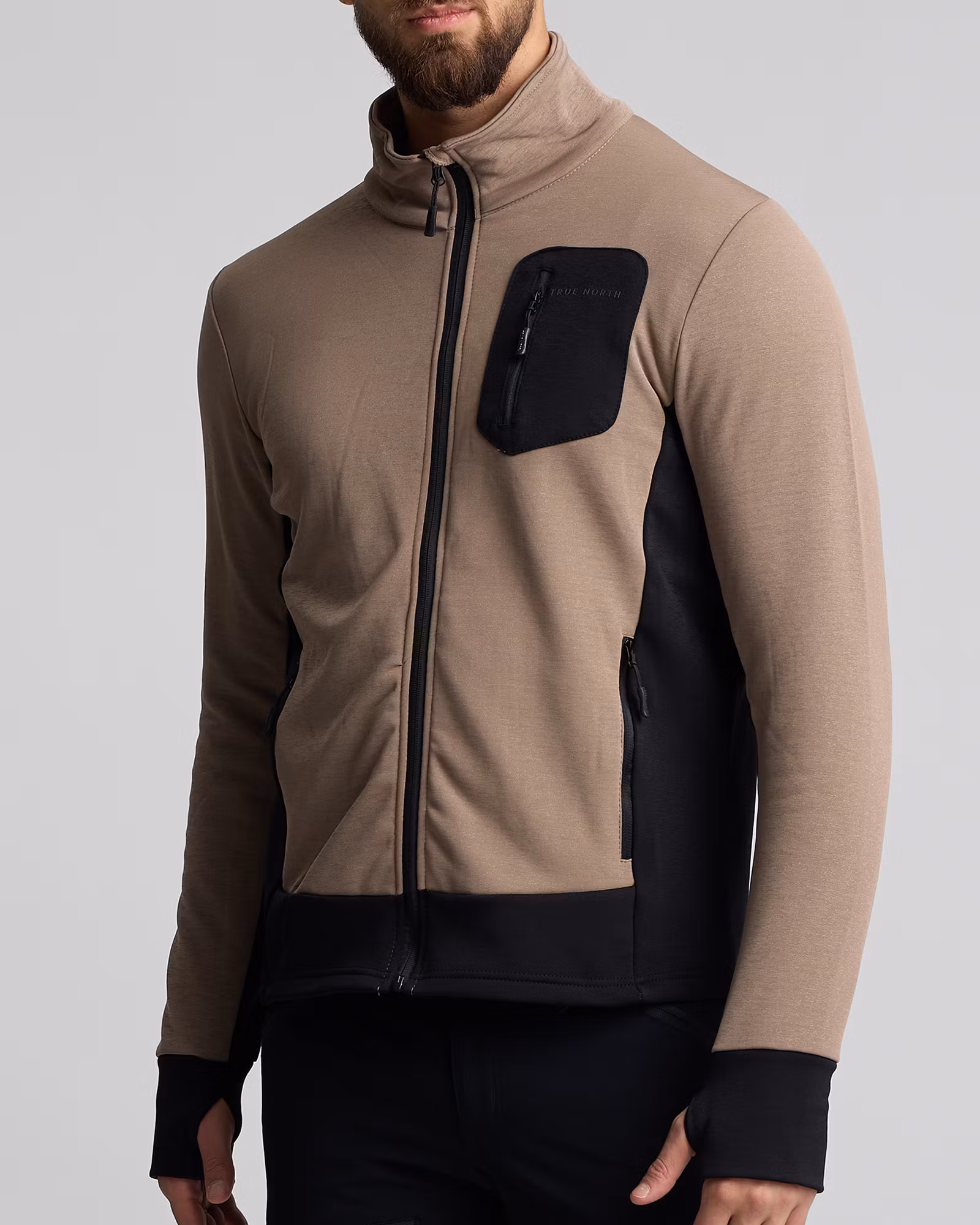 Thermal Stretch Performance Jacket Herr, Bark