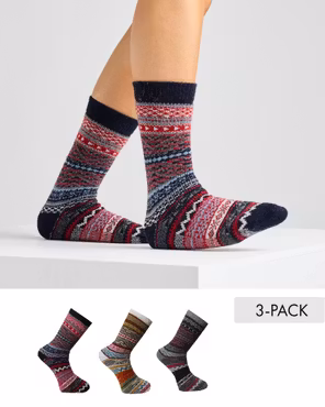 Ullfrotté Sockor 3pack, Eira - Varm, Mjuk & Komfortabel