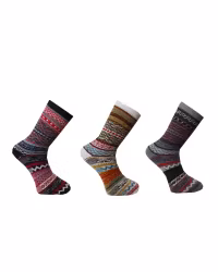 Mönstrade Ullsockor i 3-pack